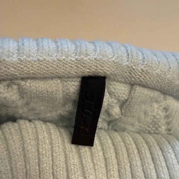 SKIMS Sample Cable Knit Wide Leg Pants in Zen Blue 2X - Picture 3 of 5